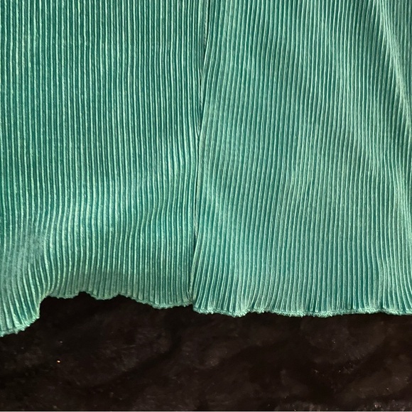 Teal Wide Leg Women's Pants - Picture 2 of 8
